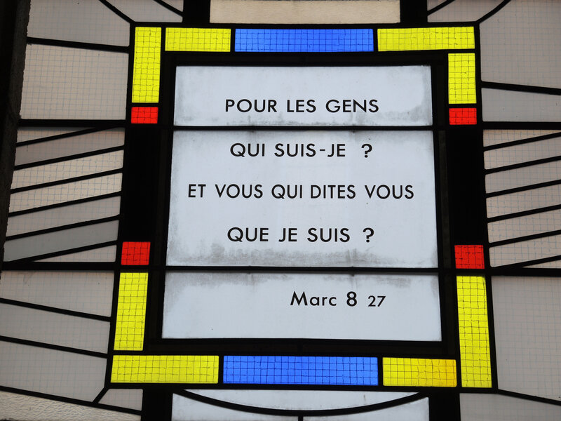 Hérisson, église Notre Dame, vitrail
