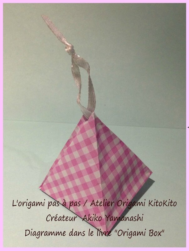 Atelier Origami KitoKito Boîte pyramide 1