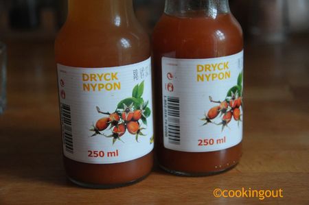 Nypon dryck – boisson aux cynorrhodons un petit tour en Suède recettes mousse pomme et cynorrhodons