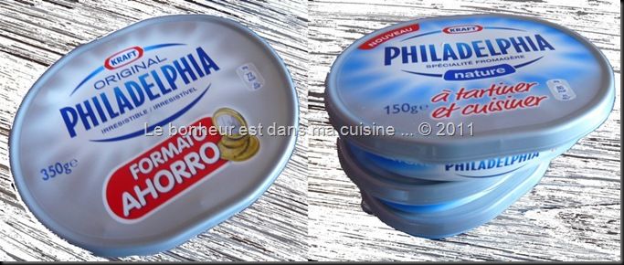 Opération PHILADELPHIA ! recettes Regardez ce que je suis allée chercher à mon point Relais