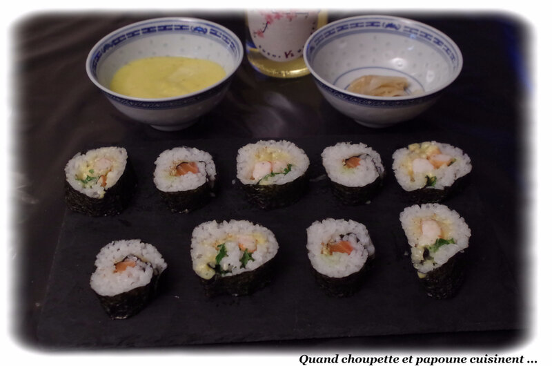 sushis au saumon et aux crevettes roses-2136