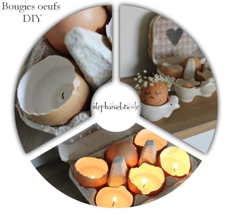 bougie oeuf diy