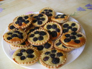 tartelettes amandines aux mûres