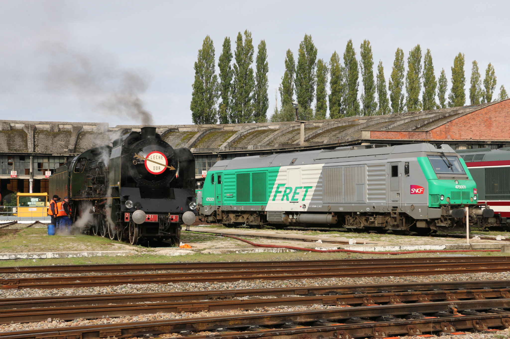 BB 75001 + 231 K 8, Longueau