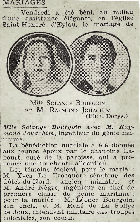 1932 09 30 mariage Solange Bourgoin (1)