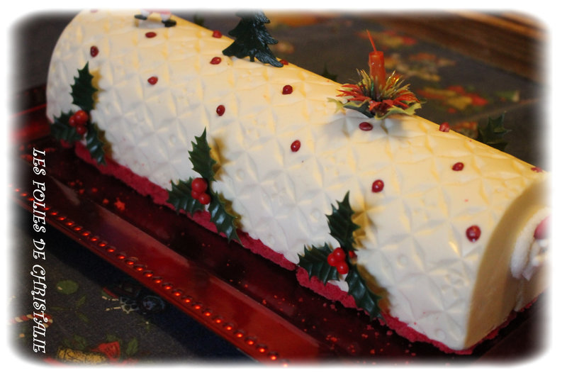 Bûche chocolat blanc 9