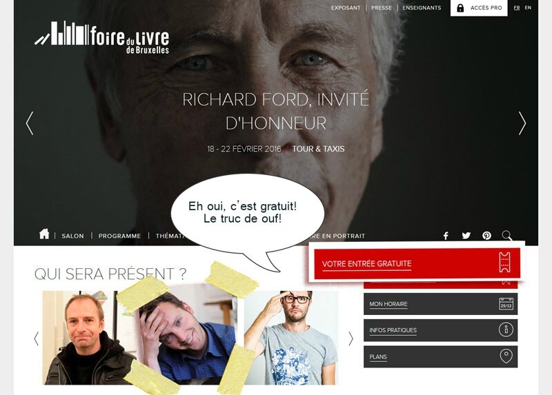 Foire du Livre 2016 - Bruxelles - Vincent Henin - Vhenin