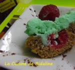 Mini Cupcakes Choco/coeur framboise - Topping saveur pistache - La Cuisine de Biduline