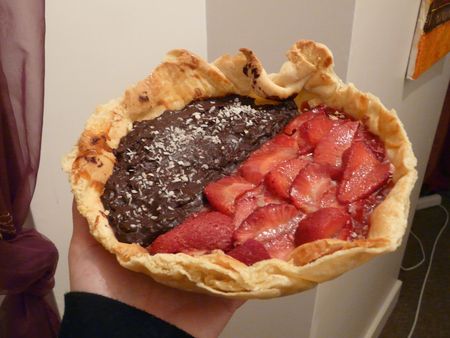 Tarte fine chocolat fraise recettes Les cyclanthères ....Partie 2