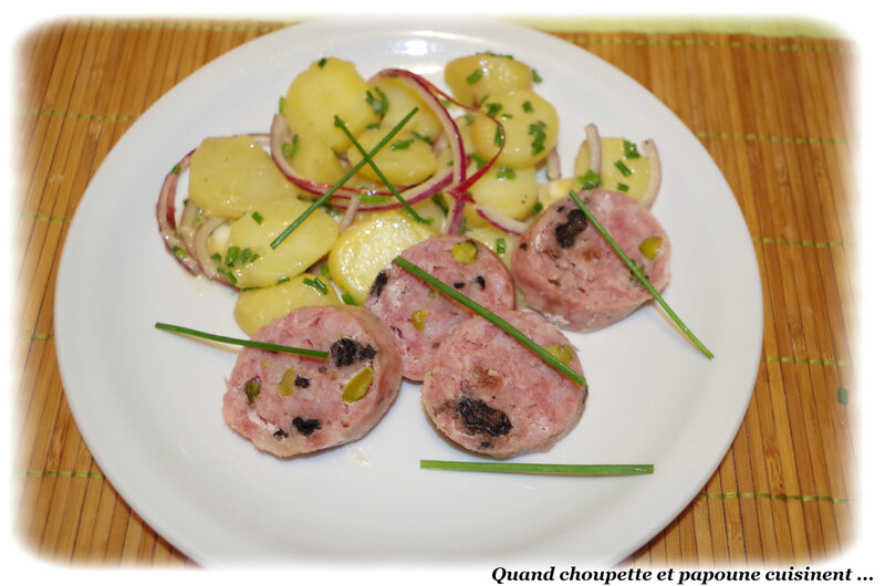 salade de pommes de terre, saucisson de Lyon-3784