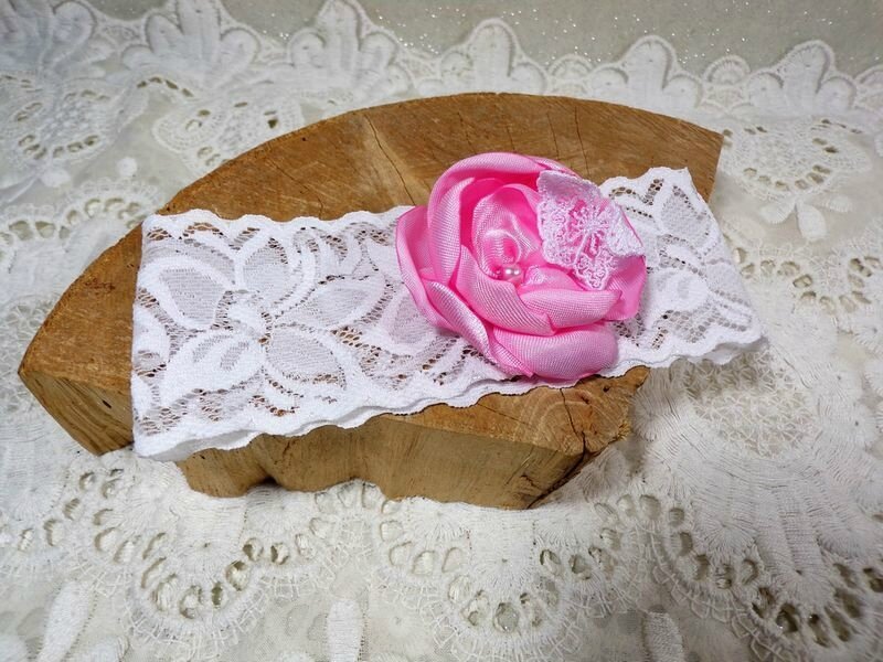 Headband cheveu bébé dentelle papillon