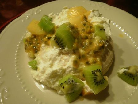 recettes Pavlova aux fruits de saison