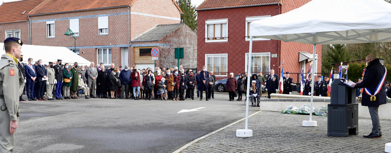 BATAILLE DE MONDREPUIS INAUGURATION DE LA STÈLE 2022 Fabien Coquelet