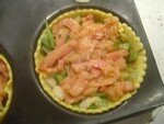 recettes plats Quiche au saumon, lardons et poireaux