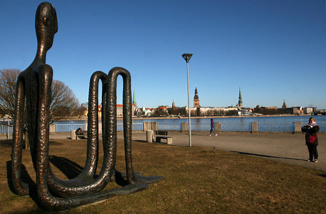 Riga et le fleuve Dauvaga, Lettonie