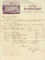 Original Civil War Saddle Makers Letter, dated October 21, 1862