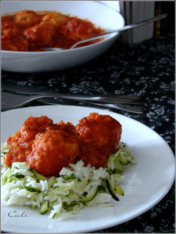 Boulettes de Poulet à la Sauce Tomate 002