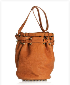 Diego textured-leather bucket bag