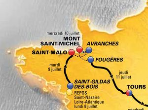 Tour de France mercredi 10 juillet 2013 étape Avranches Mont-Saint-Michel