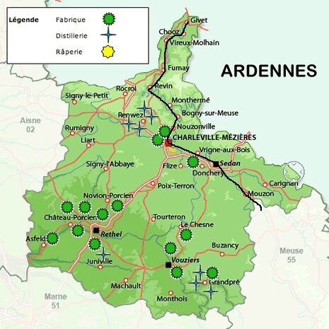 Carte-Ardennes-9 avec tracé