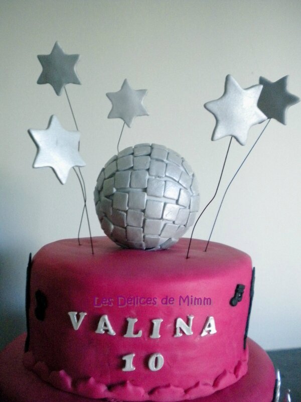 Gâteau disco pour les 10 ans de Valina 9