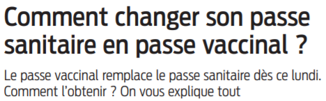2022 01 23 SO Comment changer son passe sanitaire en passe vaccinal