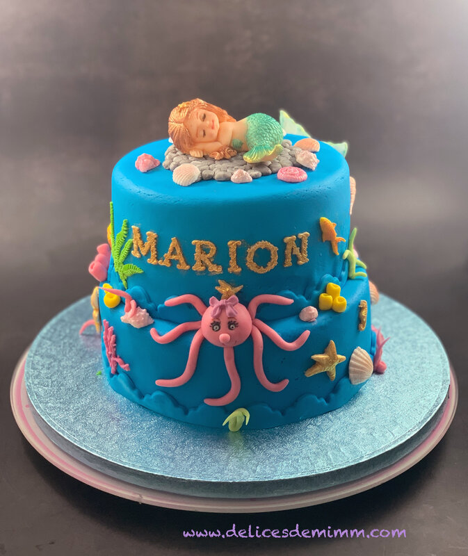 Mon gâteau Petite Sirène 3