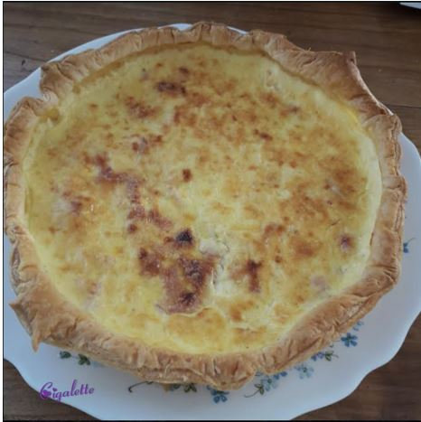 tarte aux deux fromages et jambon cigalette