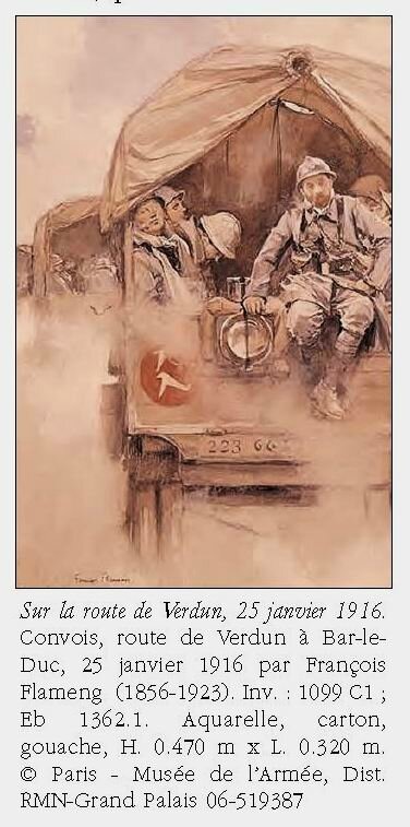 Flameng sur la route de verdun