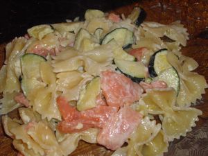 farfalle saumon courgette bis