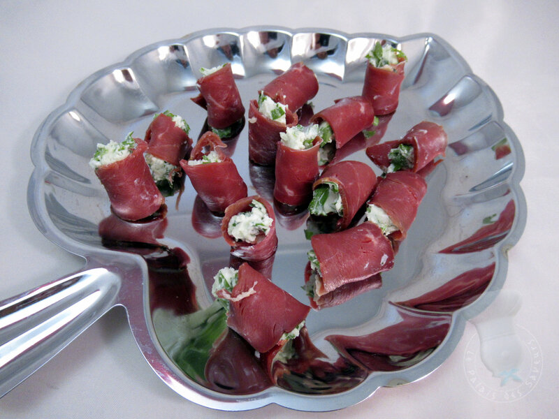 Makis de canard au pesto