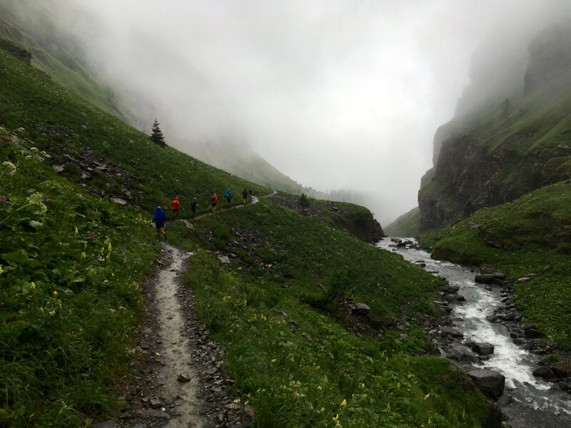 on déroule dans la descente