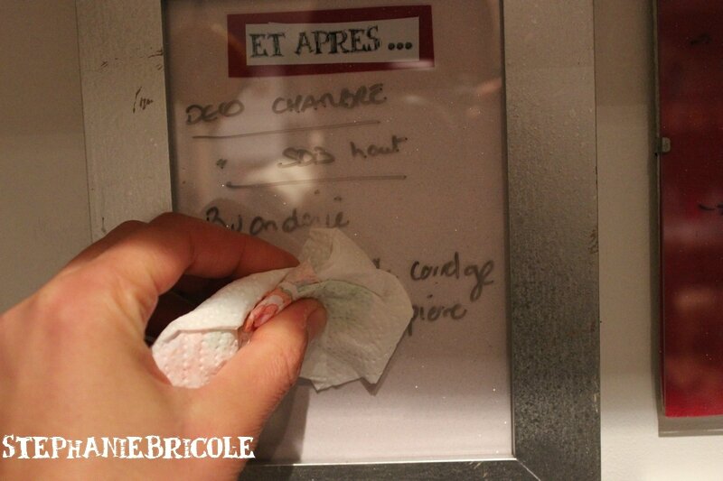diy recup cadre effaçable