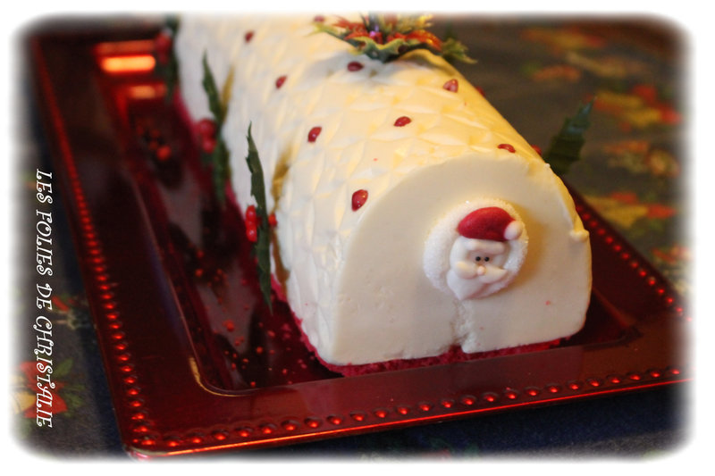 Bûche chocolat blanc 8