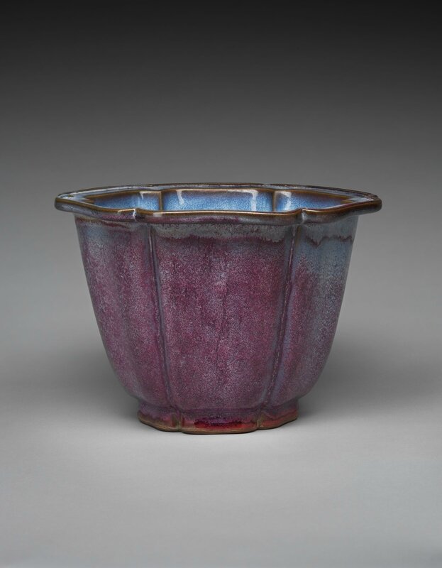 Lobed Flowerpot with Foliate Rim, Ming dynasty, 1368-1644, probably 15th century (1)