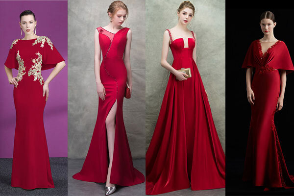 robes de soirée longues rouges tendance 2019