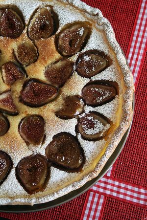 Tarte amandine à la figue et gingembre