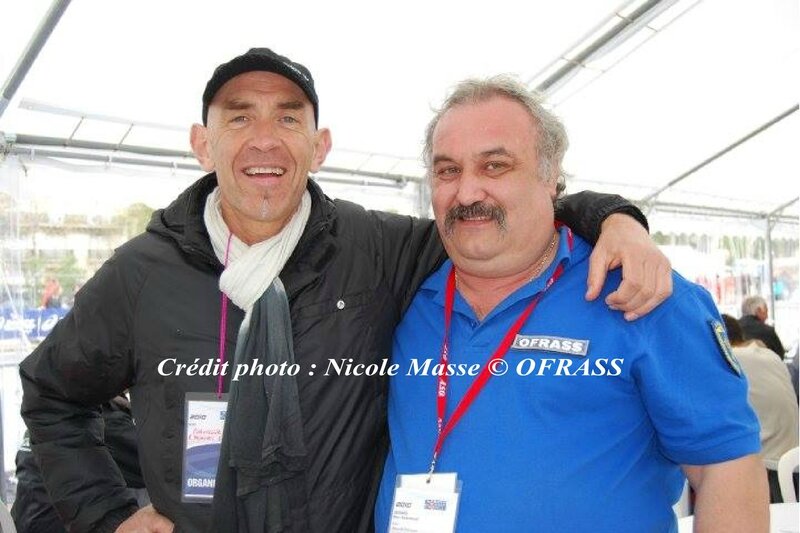 Marc-Emmanuel gérard, fondateur de l'OFRASS, lors du Marathon internationnal de Paris 2010 © OFRASS