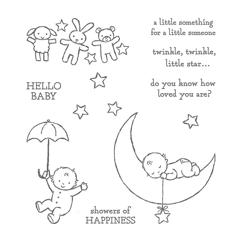 Moon Baby stamp