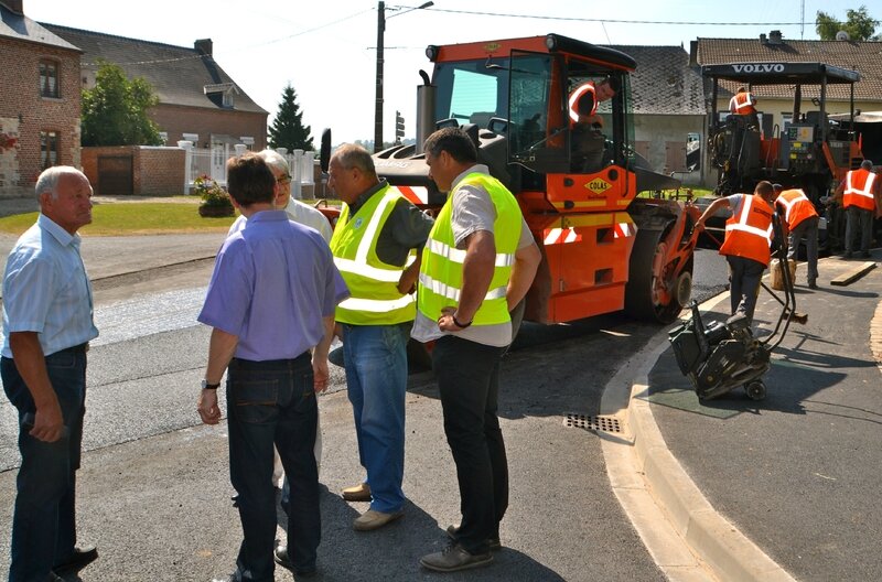 LANDOUZY 2013 VOIRIE DEPARTEMENTALE visite chantier