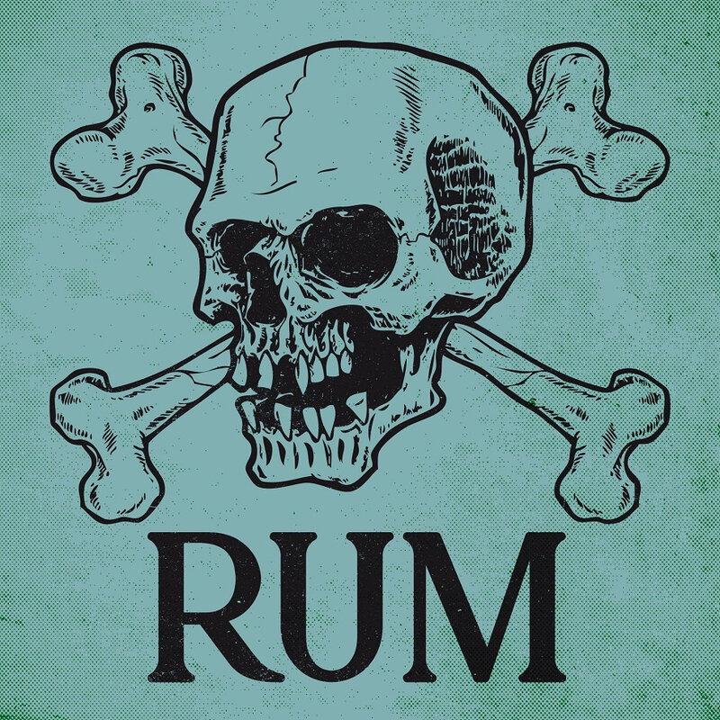 rum pirate 66 skull birthday party