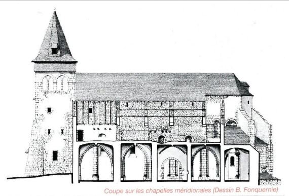 BOZOULS PLAN EGLISE COUPE CHAPELLE