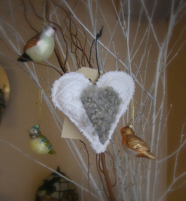 deco Noel 2013 coeur oiseaux