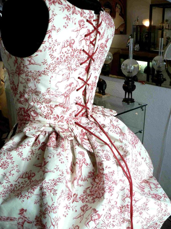 Corset toile de Jouy Robe de mariée Marjorie G. CREATION CORSETS, Robes de Mariée, LINGERIE