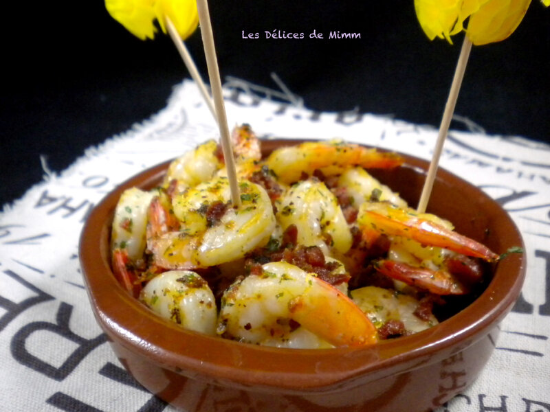 Une recette de tapas gambas au chorizo 5