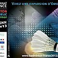 Dix bonnes raisons d'aller faire un tour au championnat de France de <b>badminton</b> de Saint-Brieuc (du 1er au 3 février 2013)
