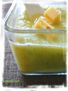 ~ Croque gouda et sa soupe de courgette fromagée…ou éloge du repas du solitaire ~ recettes plats Cake au gouda, jambon et cumin