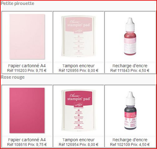 petite pirouette rose rouge