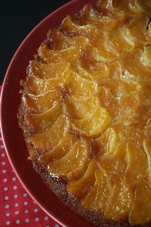 Gâteau renversé à la clémentine 1