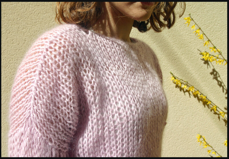 Pull Doux rose -4